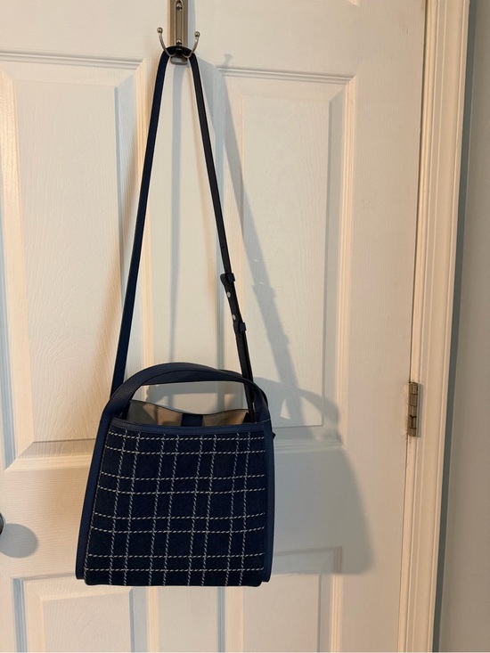 kate spade Handbags - kate spade Navy Check Crossbody Bag with Top Handle